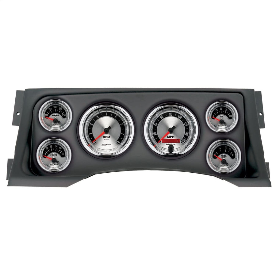AutoMeter Dash Kit Direct Fit, (3 3/8" X2, 2 1/16" X4), Chevy/Gmc Truck 95-98, American Muscle (2928-01)