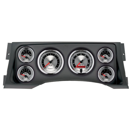 AutoMeter Dash Kit Direct Fit, (3 3/8" X2, 2 1/16" X4), Chevy/Gmc Truck 95-98, American Muscle (2928-01)