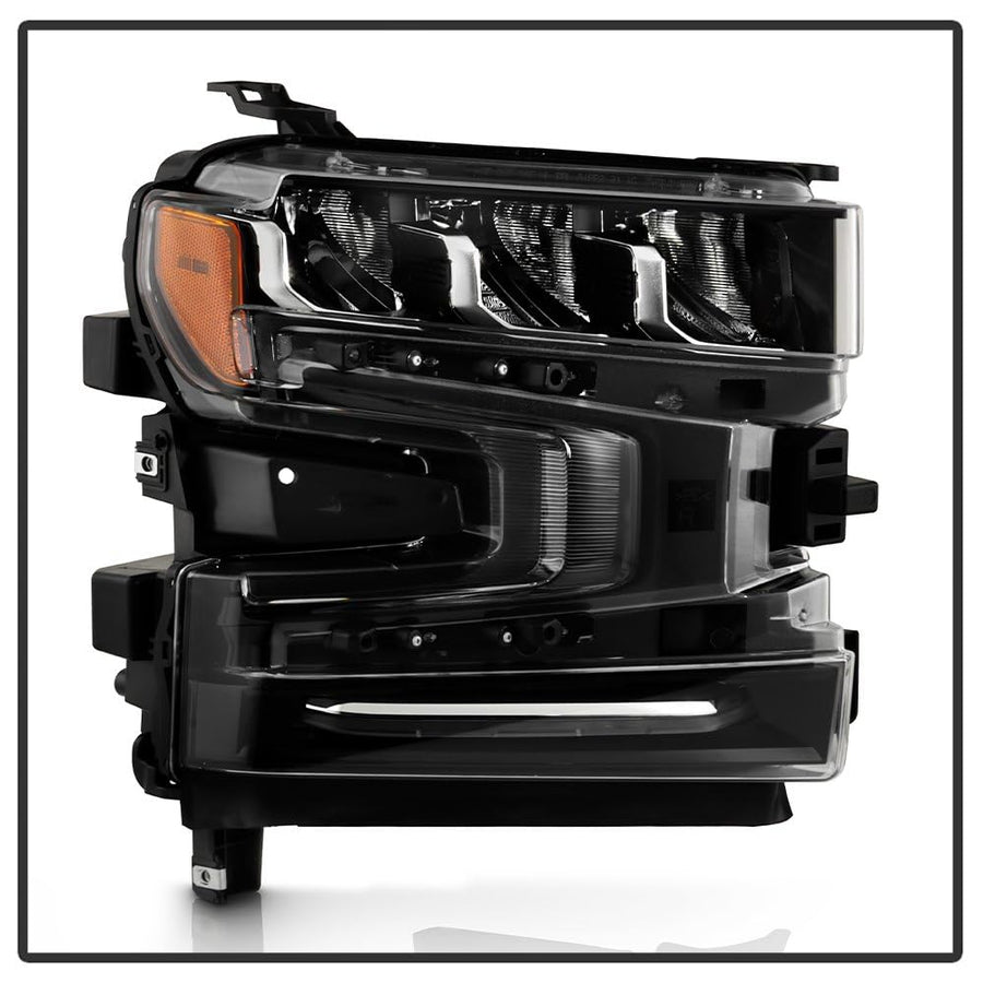 Chevy Silverado 1500 19-23 Spyder (POE) Full LED w/LED Signal Headlight (w/LED Ballast) - OE Right