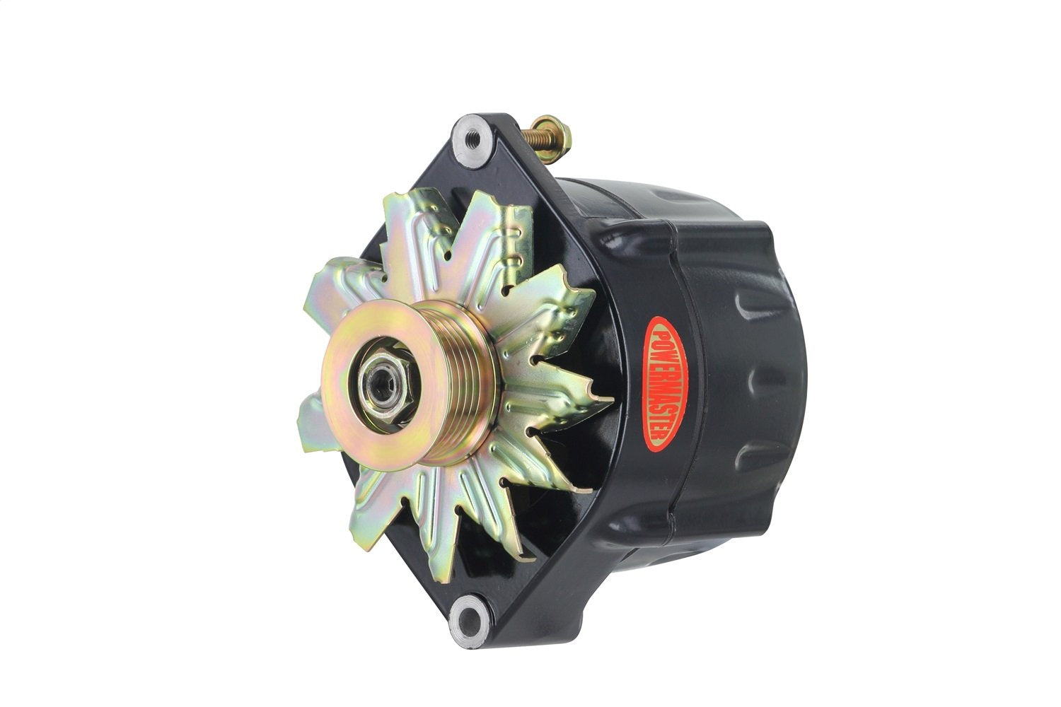 Alt Powermaster GM 12SI Black 150A Smooth Look™ 6 grv Pulley 1 or 3 Wire
