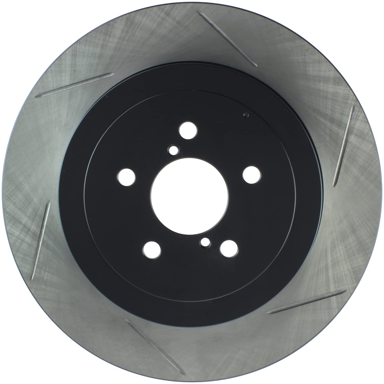 StopTech 04 STi Rear Left Slotted Rotor Power Slot