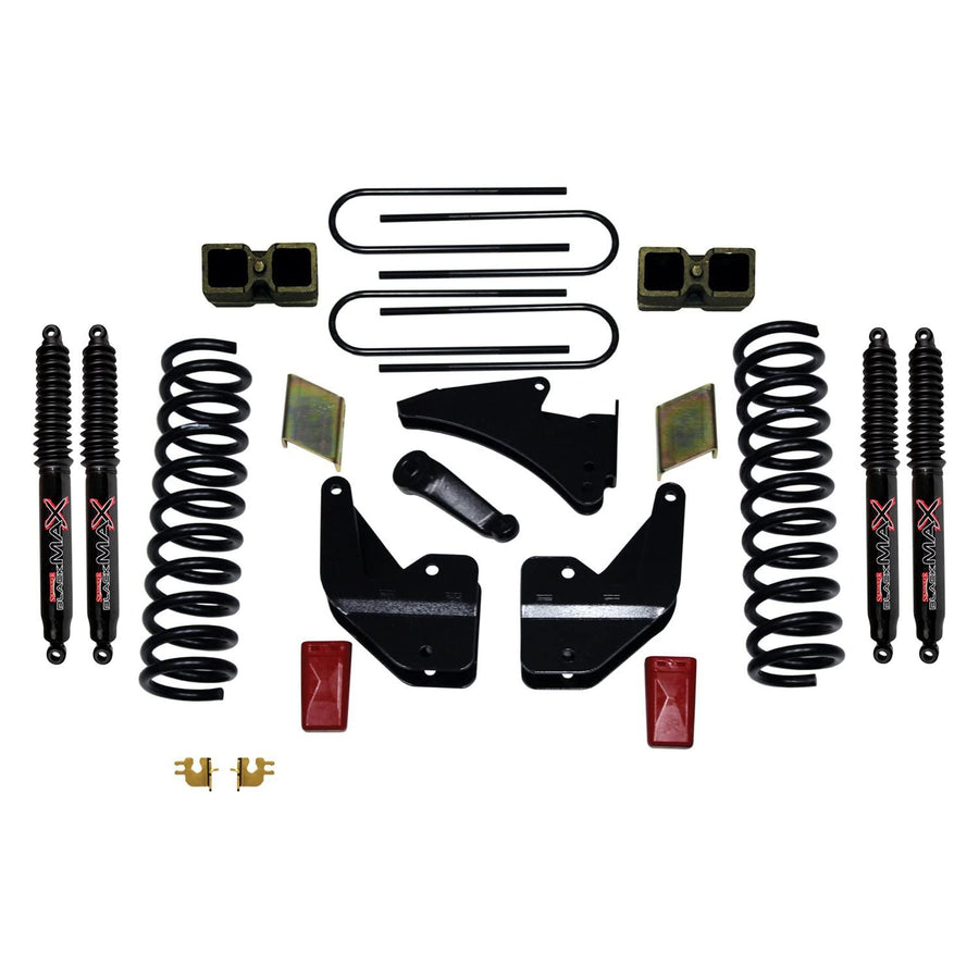 Skyjacker Suspension Lift Kit R13451K-B w/Shock Black MAX Shocks 3.5-4 in. Lift Incl. Front Coil Springs Rear Block And U-Bolts