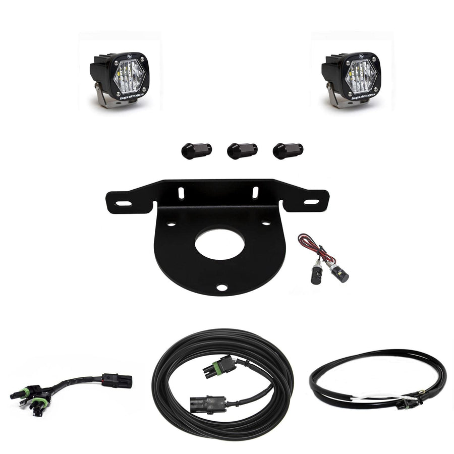 S1 Series BAJA DESIGN 44-7766-UP - 2.1" 2x20W Square Wide Cornering Beam LED Light Kit, with Upfitter (447766UP)