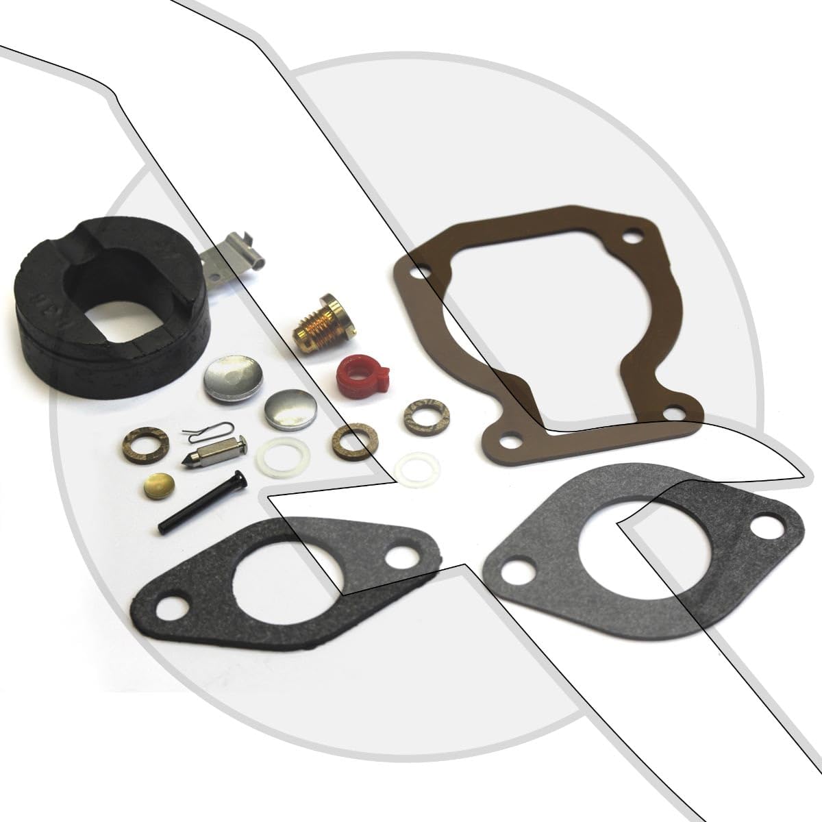 Carburetor Kit Engineered Marine Products with Float for Johnson Evinrude 4, 4.5, 5, 6 7.5 8 9.9 15 Hp 1974-1988 398452 18-7223 Please Read Product Description for Exact Applications