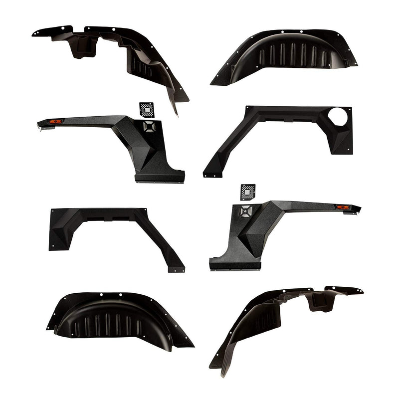 XHD Armor Fender Kit, Rugged Ridge | Liner | 11615.06 | Fits 2007-2018 Jeep Wrangler JK 4-Door