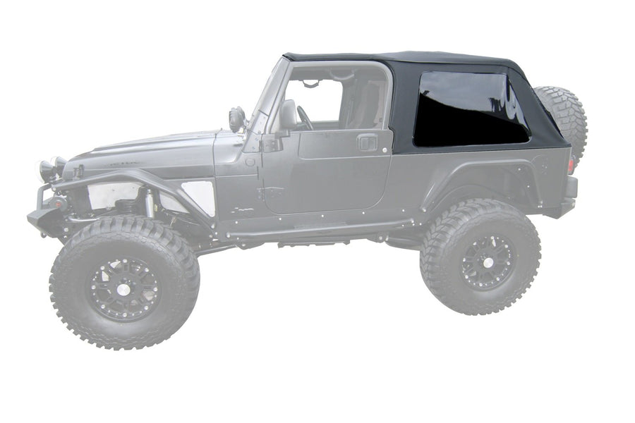 Frameless Trail Top RAMPAGE PRODUCTS for 2004-2006 Jeep Wrangler LJ, Black Diamond
