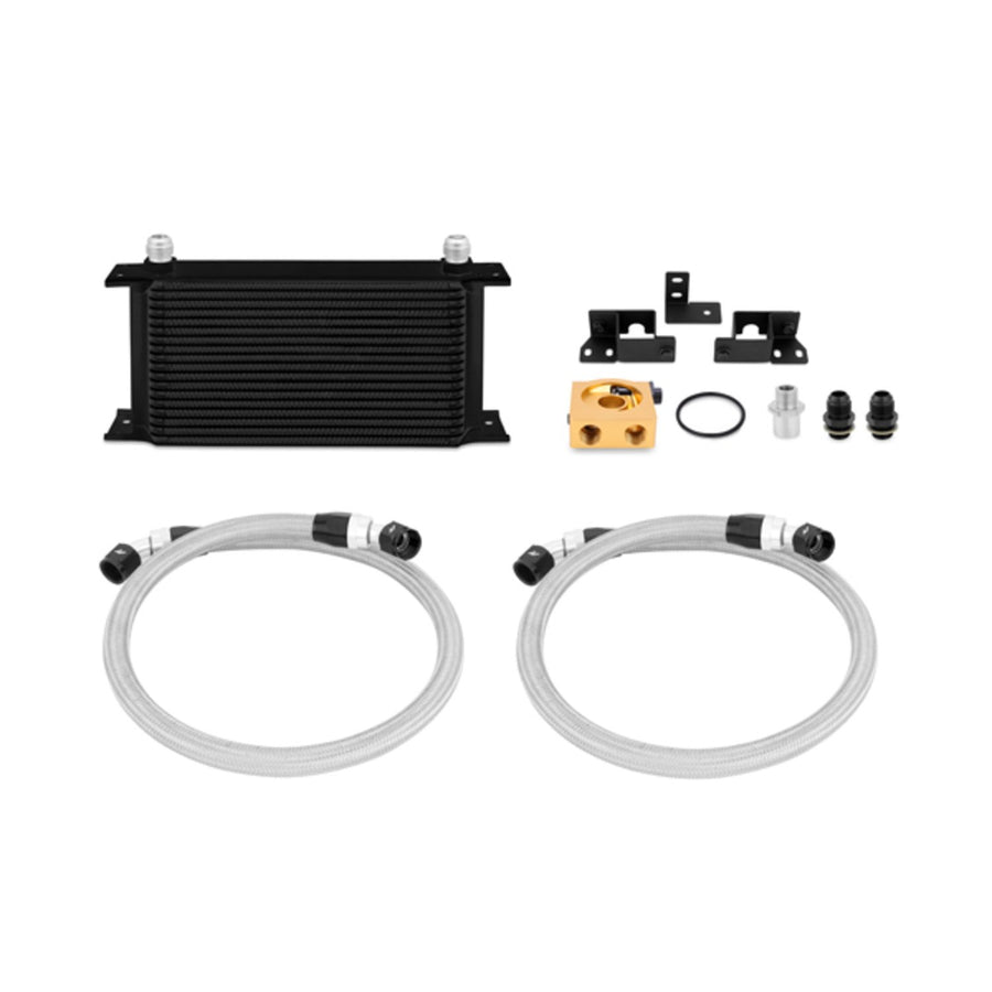 Mishimoto Oil Cooler Kit MMOC-WRA-07TBK Thermostatic Fits Jeep Wrangler JK 2007-2017 Black