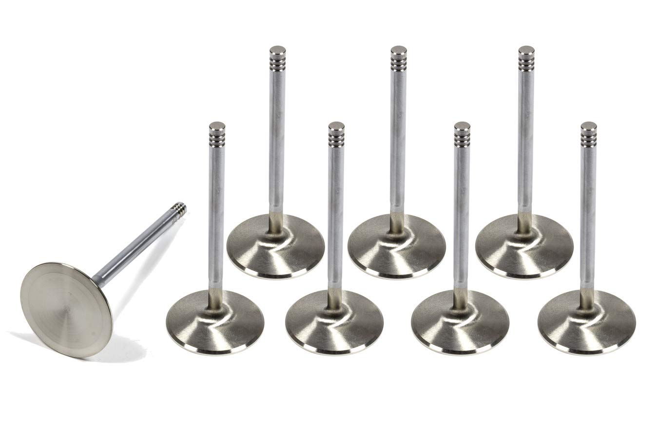 Race Series Manley Intake Valve, 2.100 in Head, 0.312 in Valve Stem, 4.994 in Long, Stainless, Mopar Gen III Hemi, Set of 8