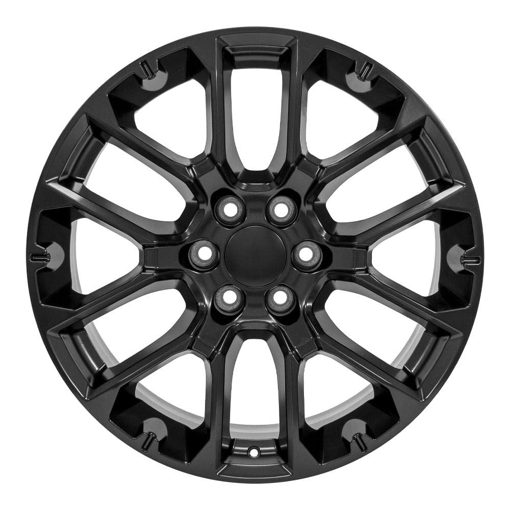 22 Inch OE Wheels CV67 Rim Fits Suburban 1500 High Country Style 6x139.7 22x9 Satin Black - Hollander 14079 (1)