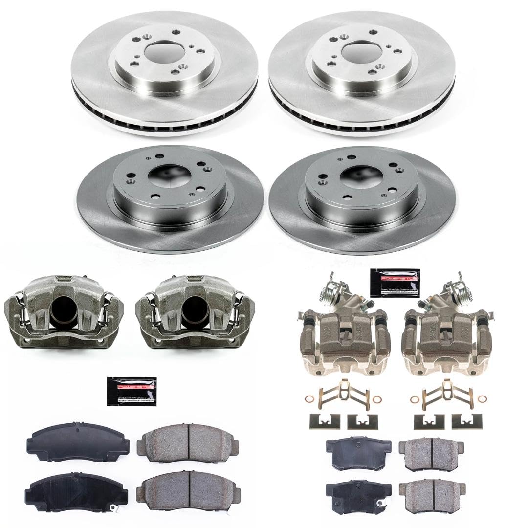 Power Stop KCOE2743 Front and Rear Brake Kit-OE Rotors & Z17 ramic Brake Pads Autospecialty For Honda Accord 2006-2007 [Model Specific]