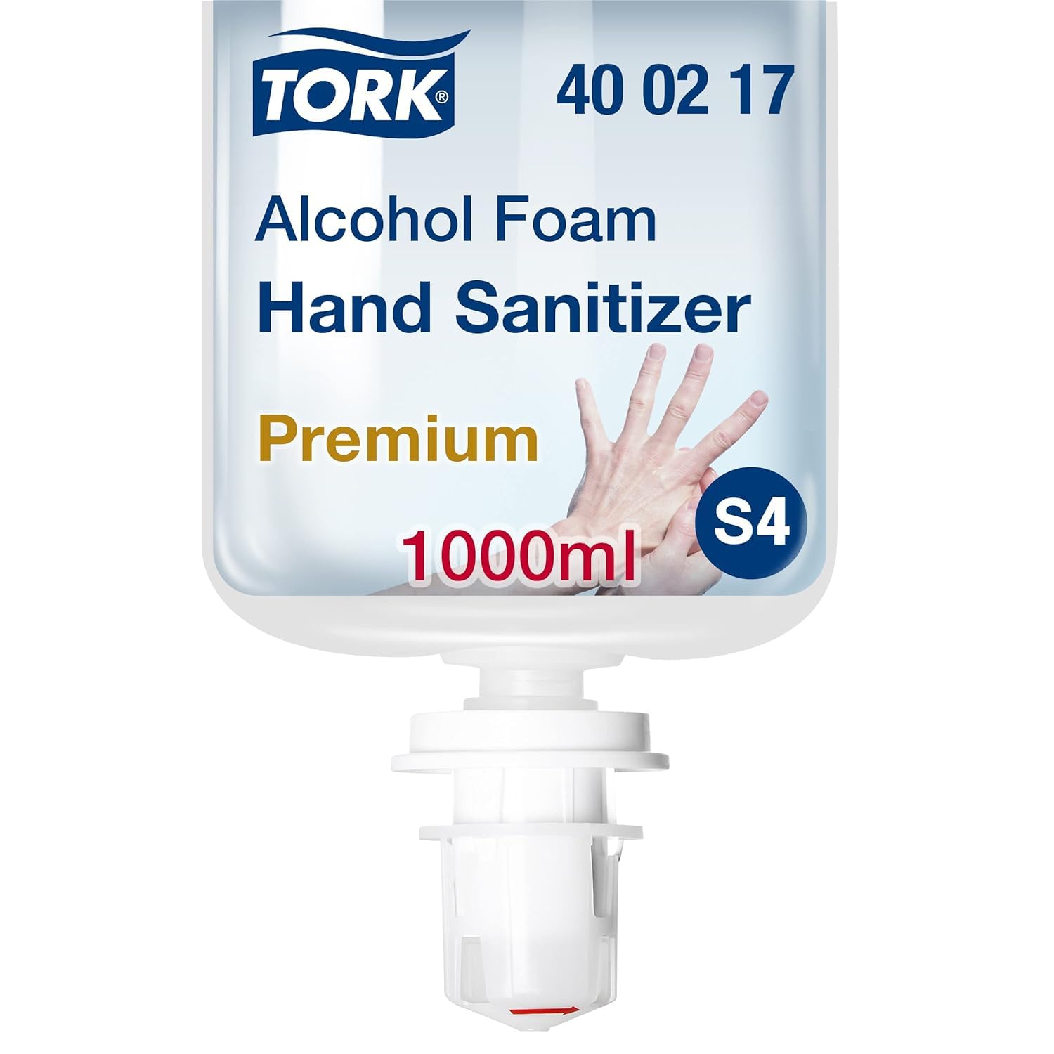 Alcohol Foam Hand Sanitizer Tork S4, 6 x 1L, 400217, 33.82 Fl Oz (Pack of 6)