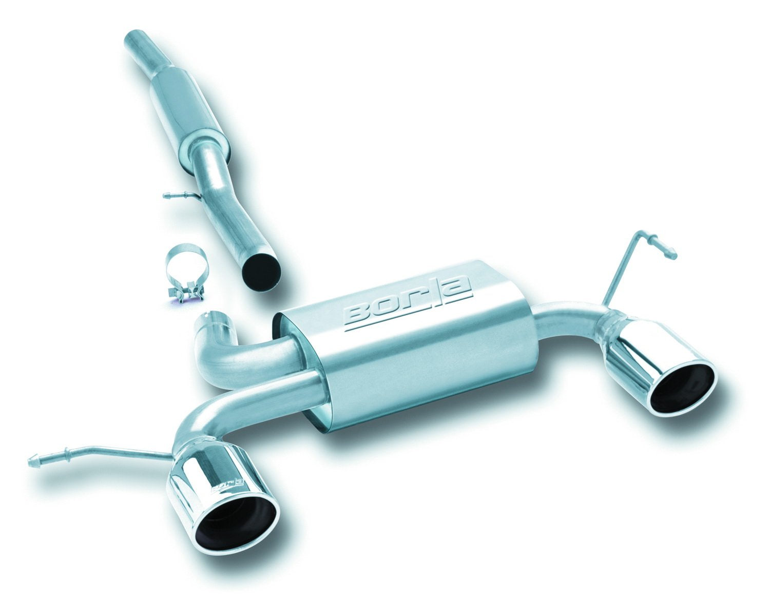 Cat-Back BORLA Performance Exhaust System for 2001-2006 Audi 8N TT Quattro 1.8T 4 Cyl. 225 HP Manual Transmission All Wheel Drive 2 Door