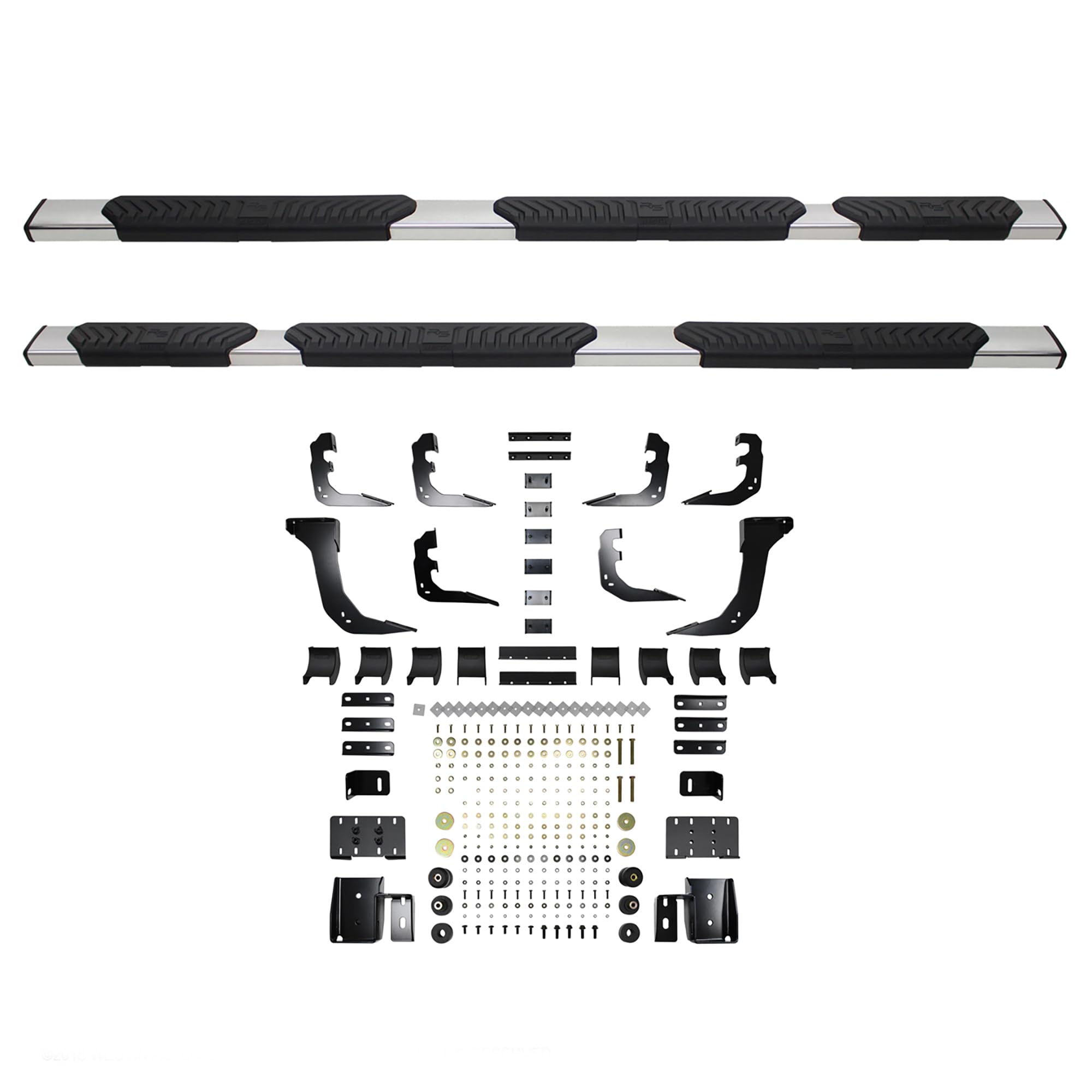 28-534730 Westin R5 Wheel to Wheel Modular Nerf Bars fits 2019-2024 Ram 1500 Quad Cab 6'5" Bed (Exc 2019-2023 1500 Classic) Polished Pair
