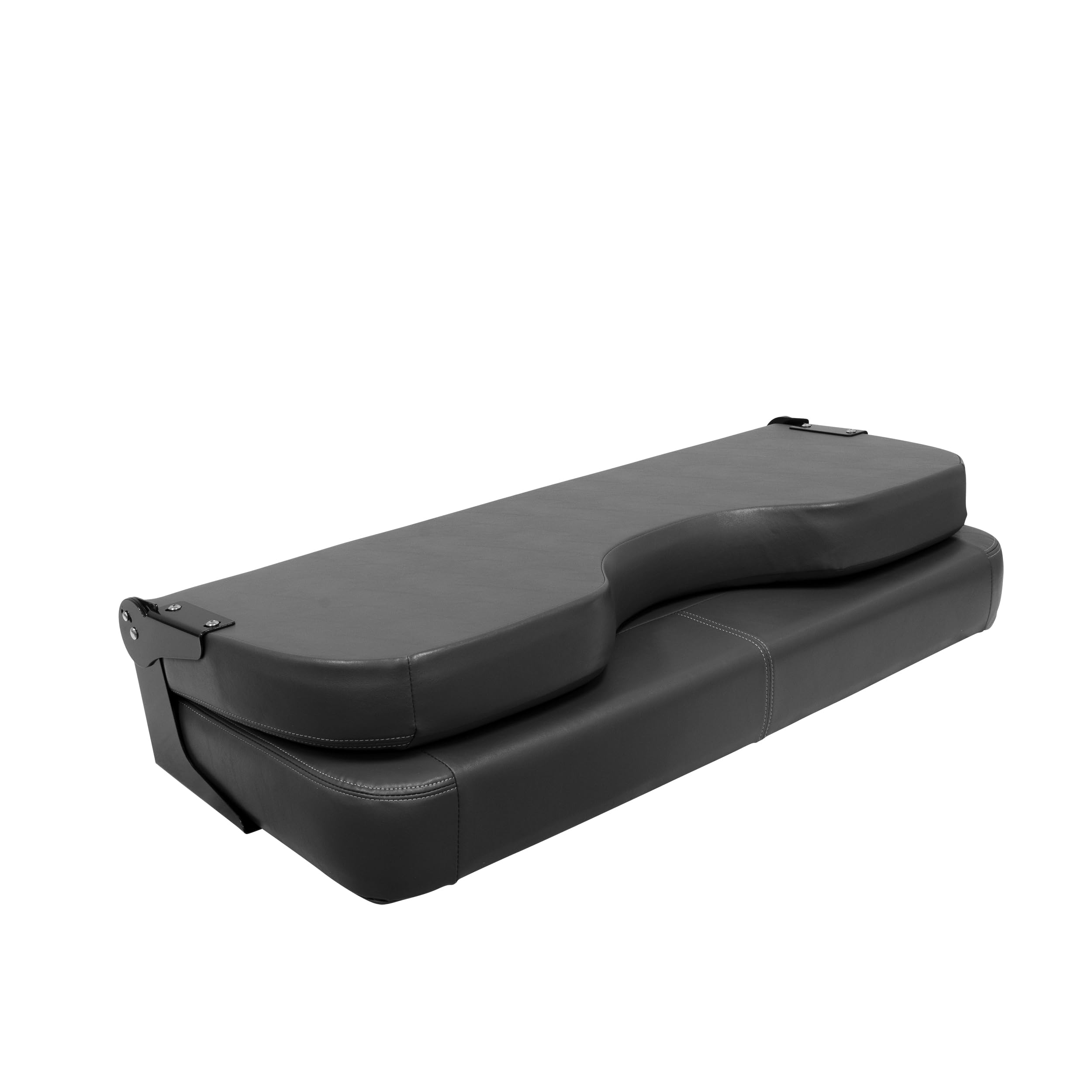 Pro Angler Wise 3342-860 Series Bass Boat 42" Fold Down Bench Seat, Charcoal/Black/Marble