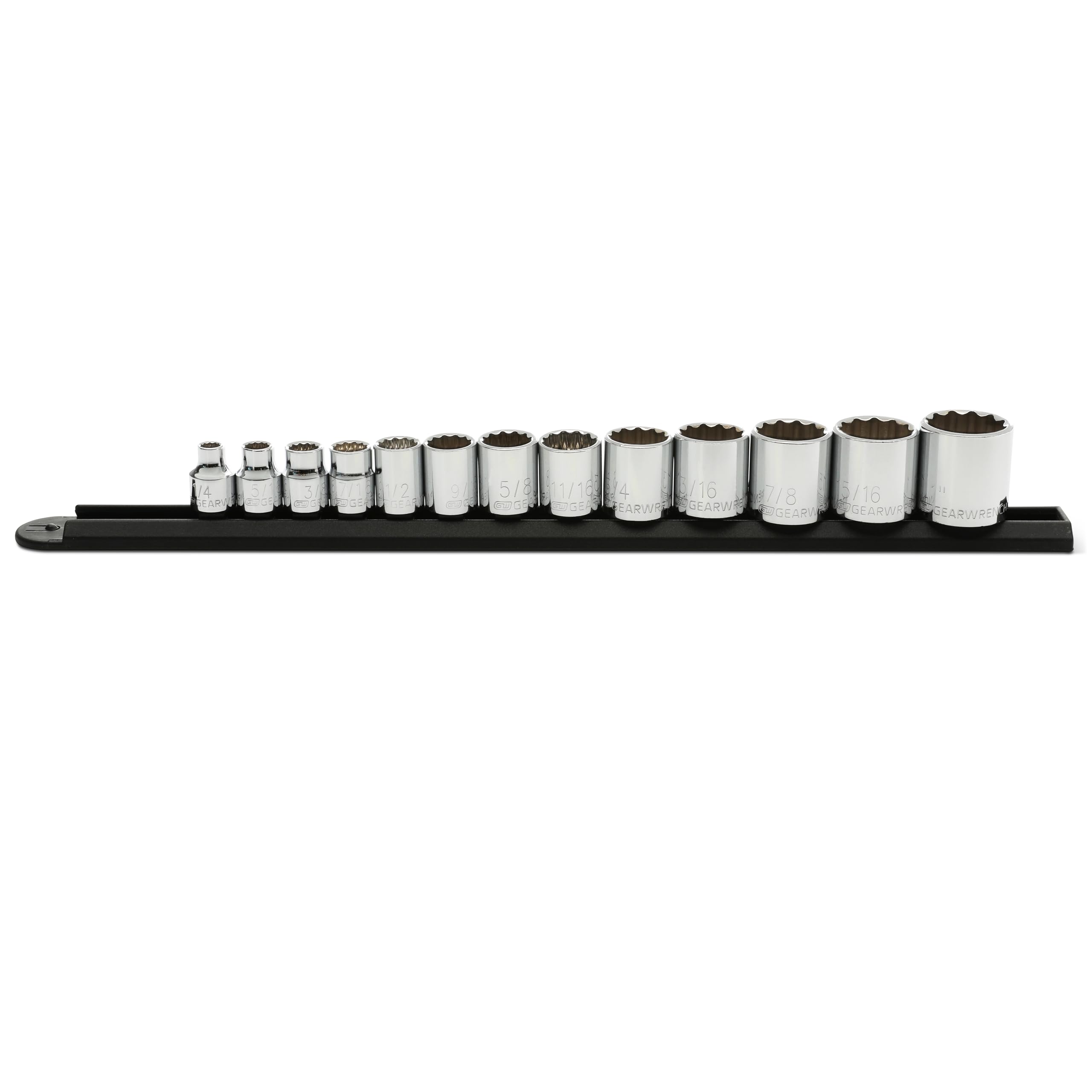 13 Pc. GEARWRENCH 3/8" Drive 12 Pt. Standard Socket Set, SAE - 80561