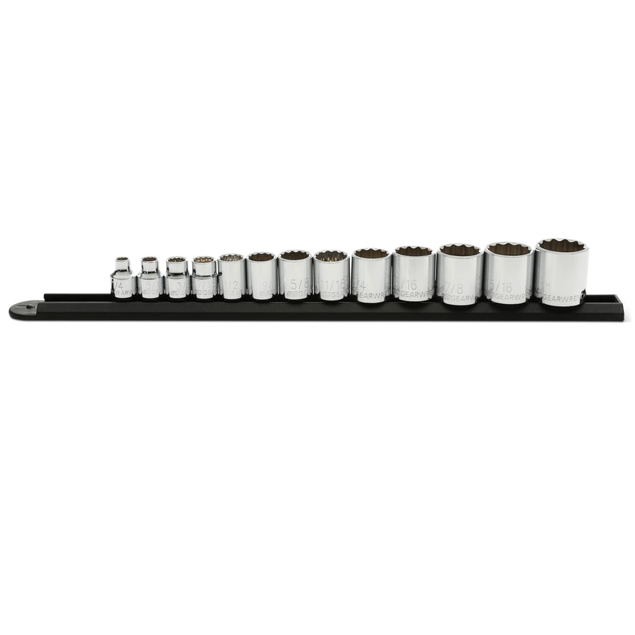 13 Pc. GEARWRENCH 3/8" Drive 12 Pt. Standard Socket Set, SAE - 80561