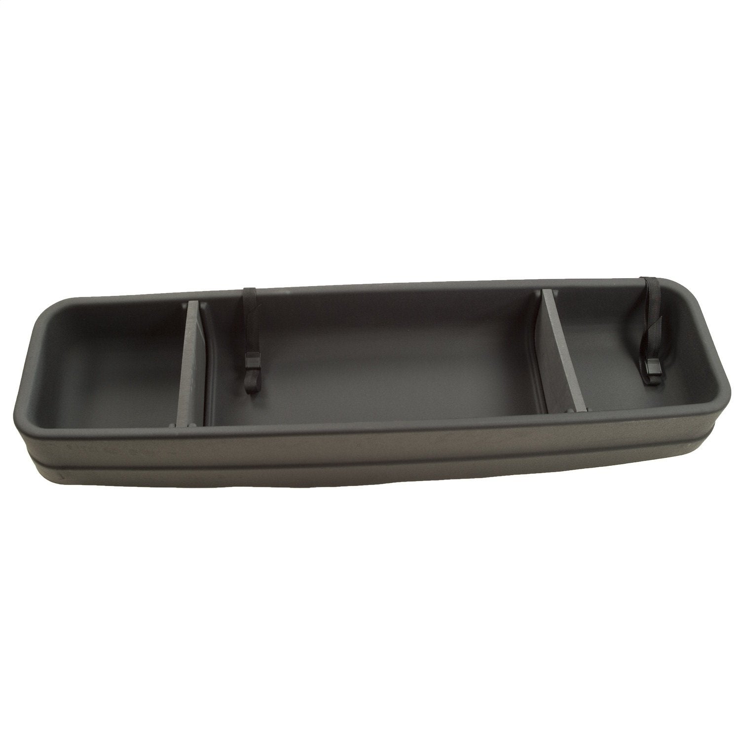 Under Seat Storage Box Husky Liners Gearbox | 2009-2014 Ford F-150 SuperCrew w/o Subwoofer Under Rear Seat - Black, 1 Pc. | 09241