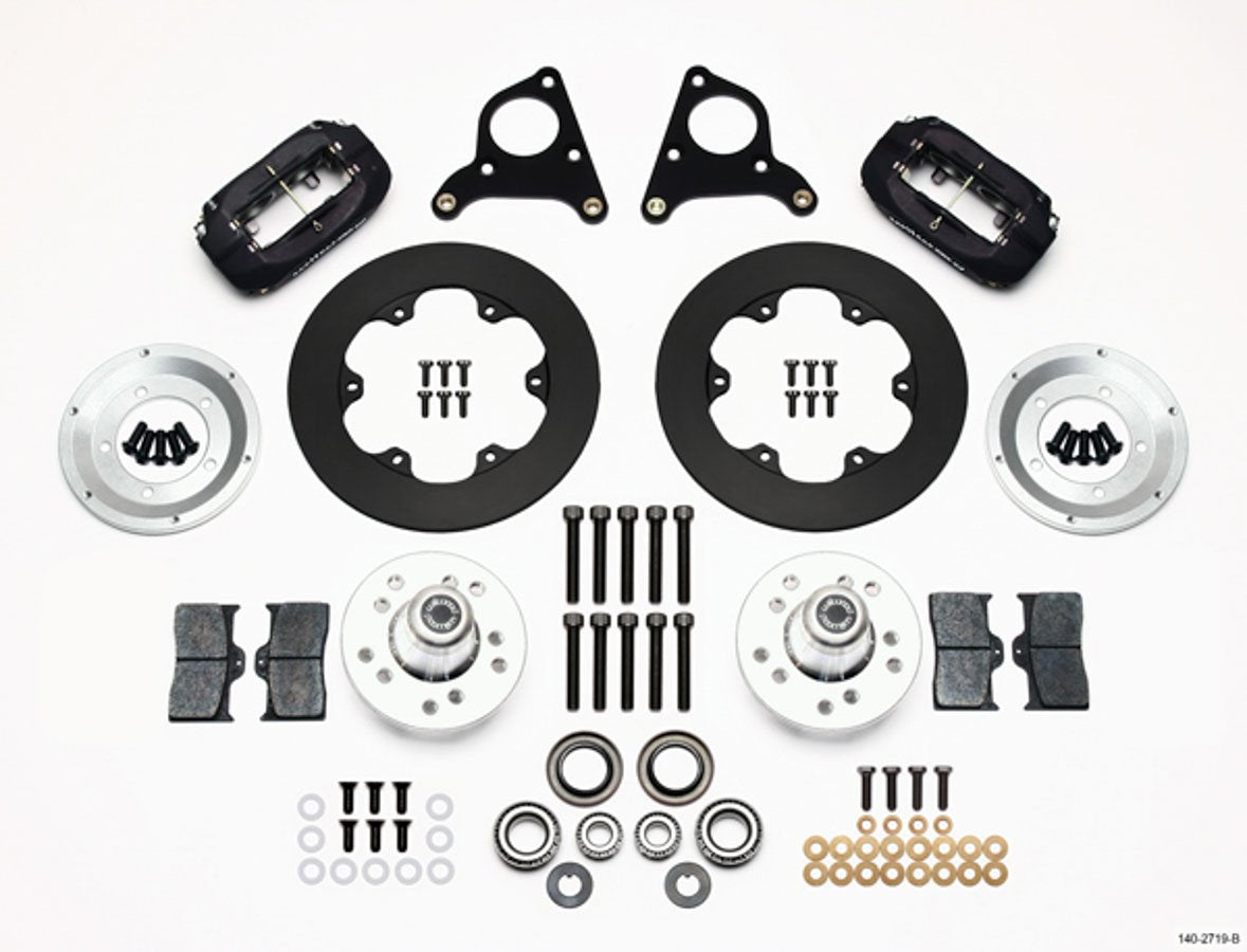 Drag Front Brake Kit Wilwood 140-2719-B with Medium Disc Spindle