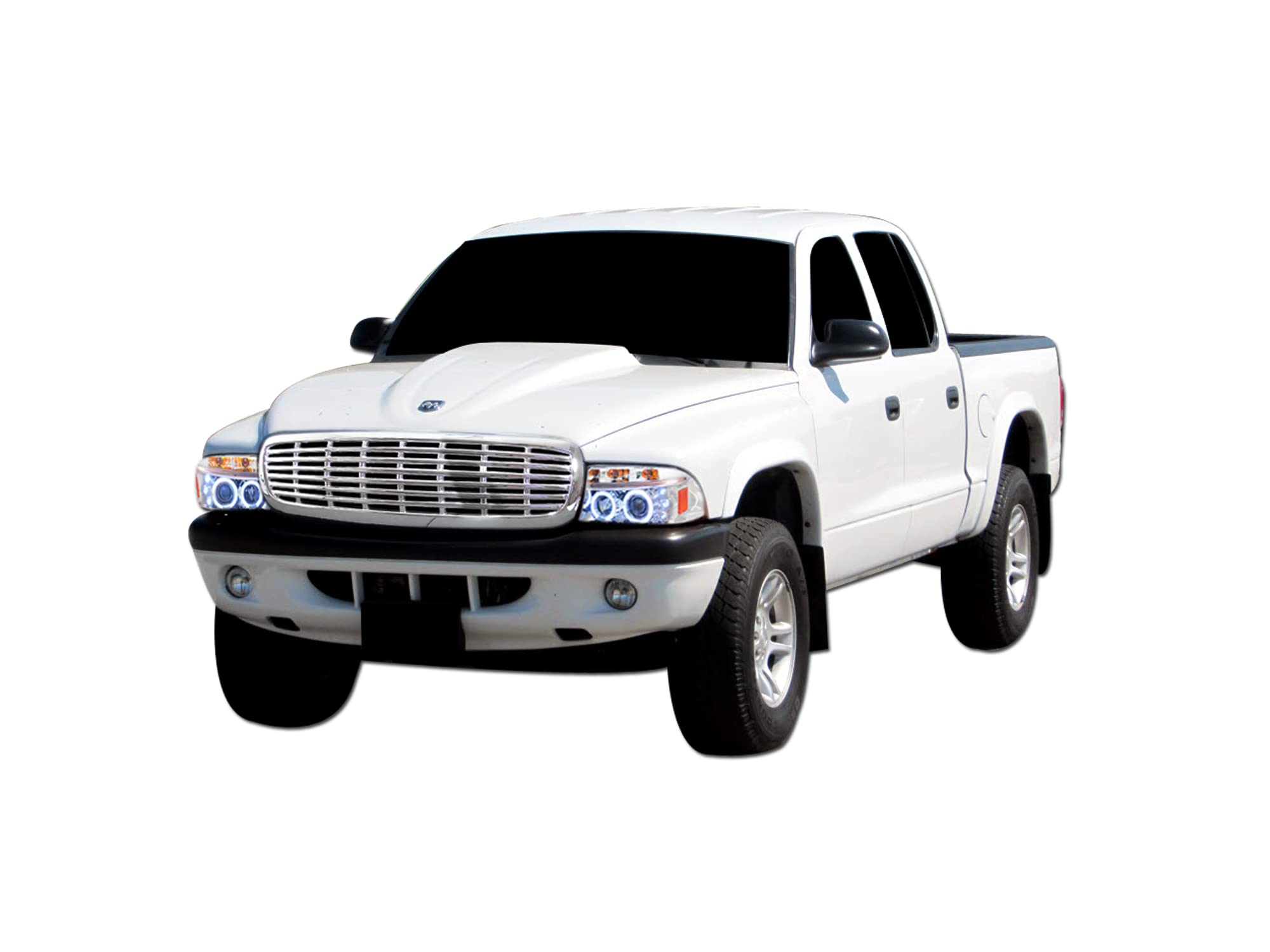 Horizontal Armordillo USA Front Grill Grille - Chrome Fits 1997-2003 Dodge Durango
