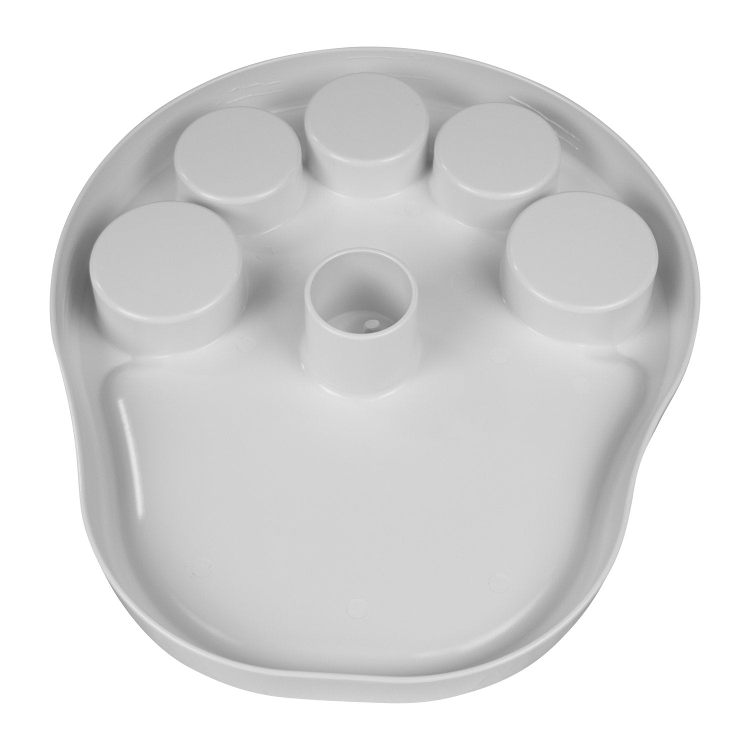 3070-710 Wise Stowable Pontoon Party Platter Table, White