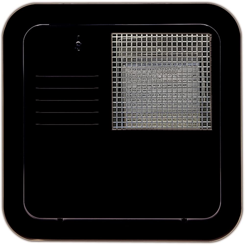 Suburban Flush Mount Direct Fit Water Heater Replacement Access Door, Black Exterior Access Door, Use with Suburban 4 and 6 Gallon Tank Water Heaters (6255AEB)