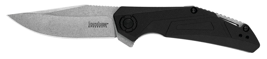 Kershaw Folding Pocket Knife Camshaft, 3-Inch Blade with SpeedSafe Assisted Opening, Liner Lock (1370), Black
