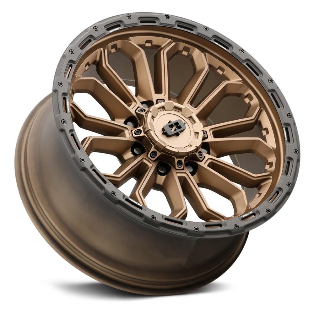 18x9 Vision 405 Korupt 8x170-12mm Bronze Wheel Rim 18" Inch