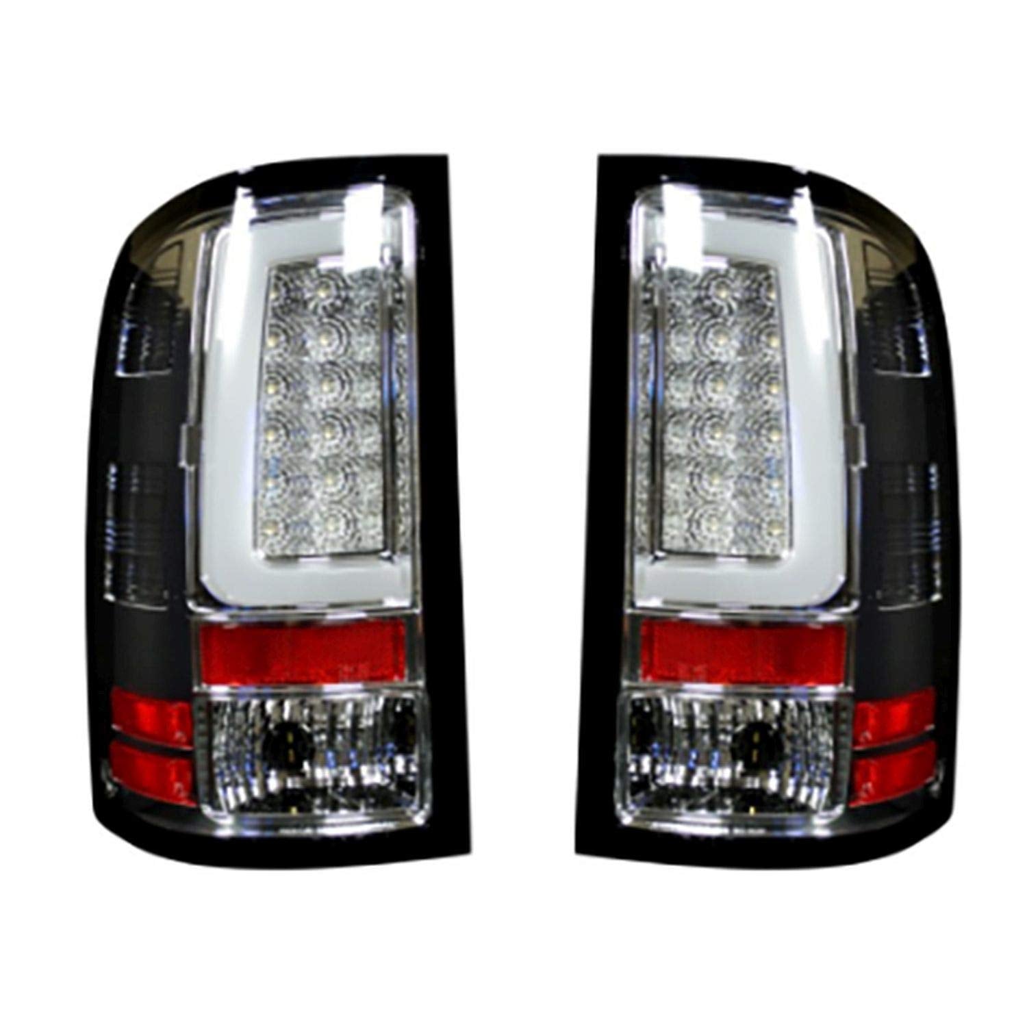 264389cl Recon Truck Accessories 07-13 Sierra(2nd Gen - Single Wheel Only) oled Tail Lights-clear Lens