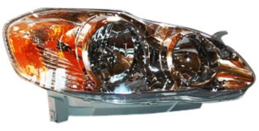 Right TYC Headlight Assembly Compatible with 2005-2008 Toyota Corolla