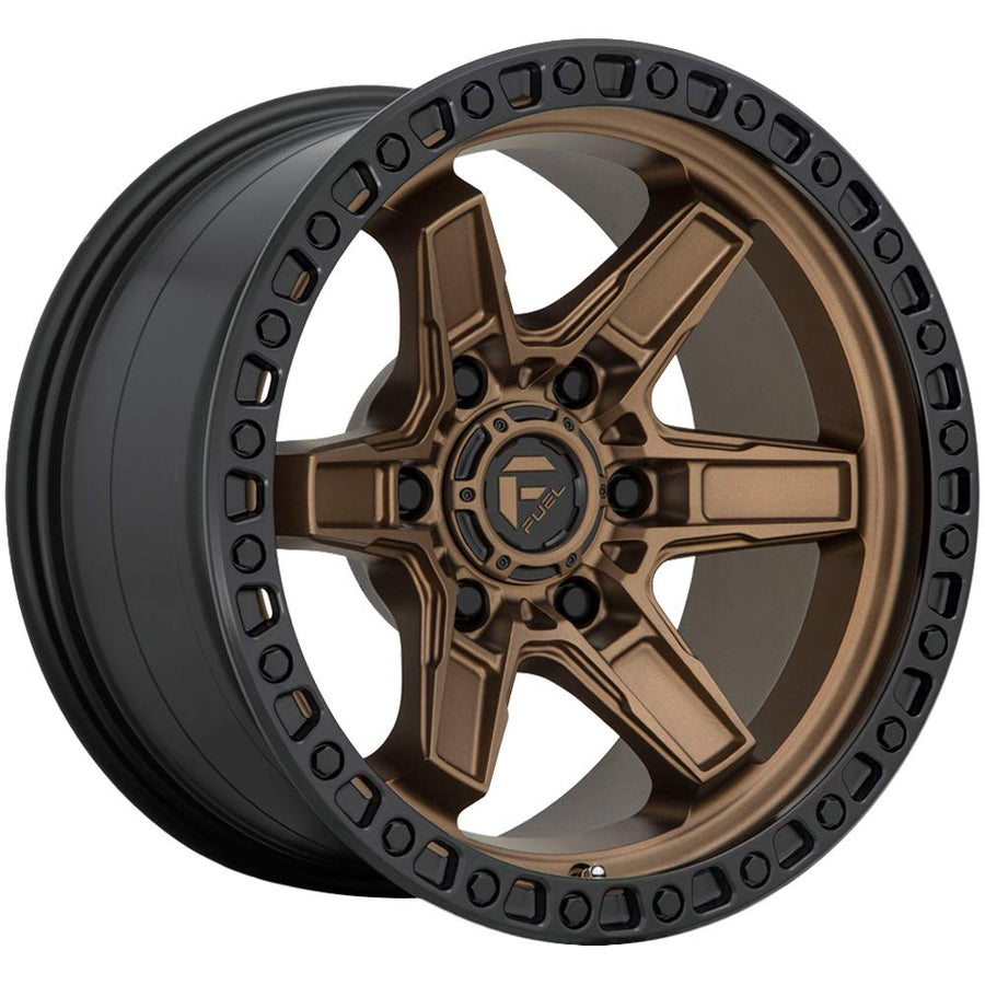 FUEL OFF-ROAD D699 17X9 KICKER, 6X5.5, 5.04, 1mm MATTE BRONZE BLACK BEAD RING - D69917908450
