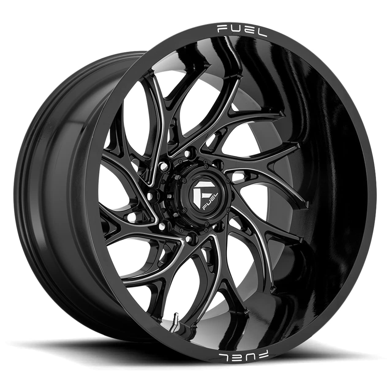 22x10 D741 RUNNER, Bolt Pattern: 8x170/, Offset: -18, GLOSS BLACK MILLED, set of 1