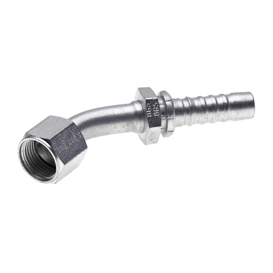 Gates G20175-2020 JIC 37 Flare Swivel Female - 45 Bent Tube GlobalSpiral Coupling