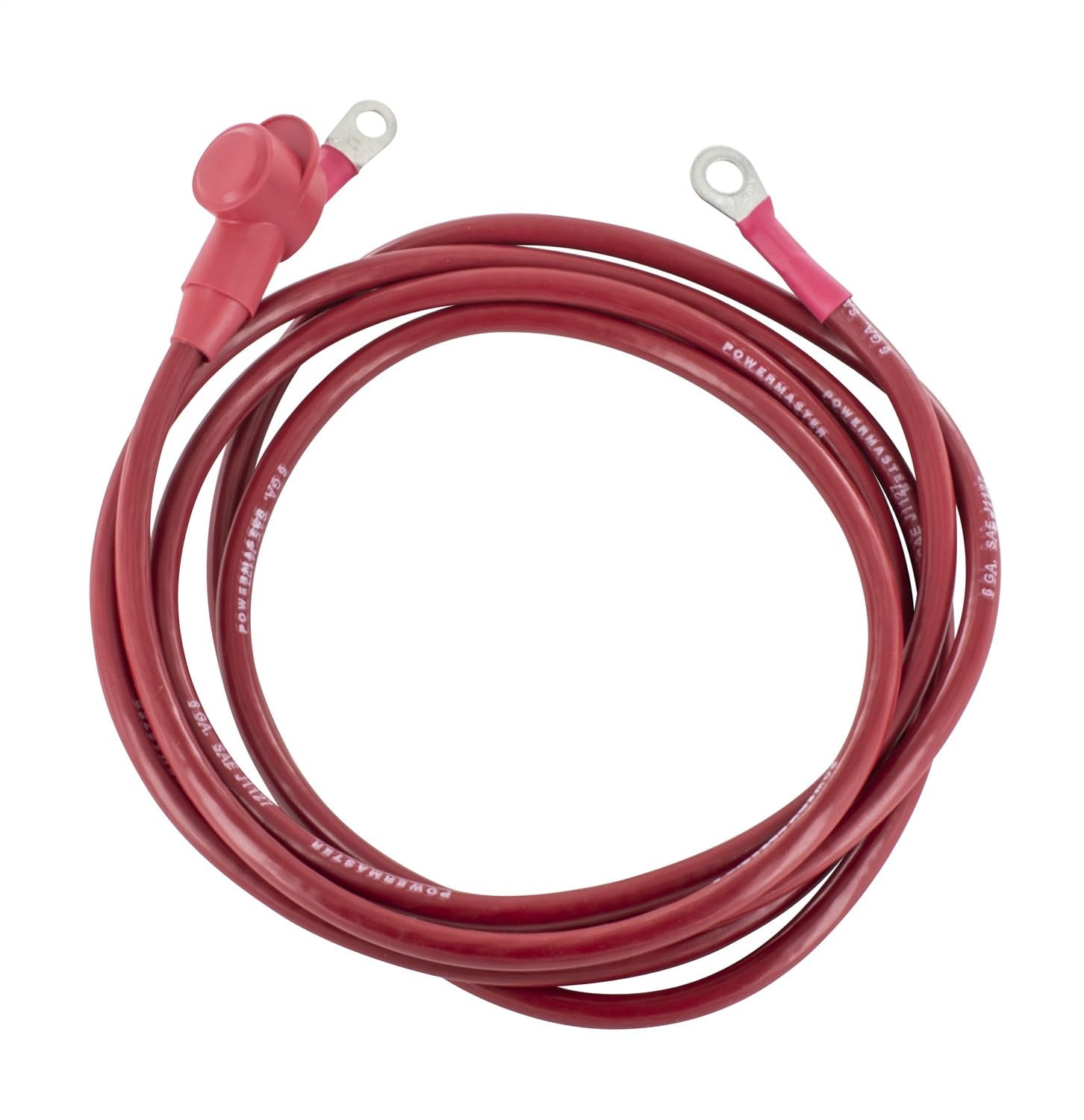 Alt Charge Wire Powermaster 6g 8 ft 5/16 & 1/4 Eyelet