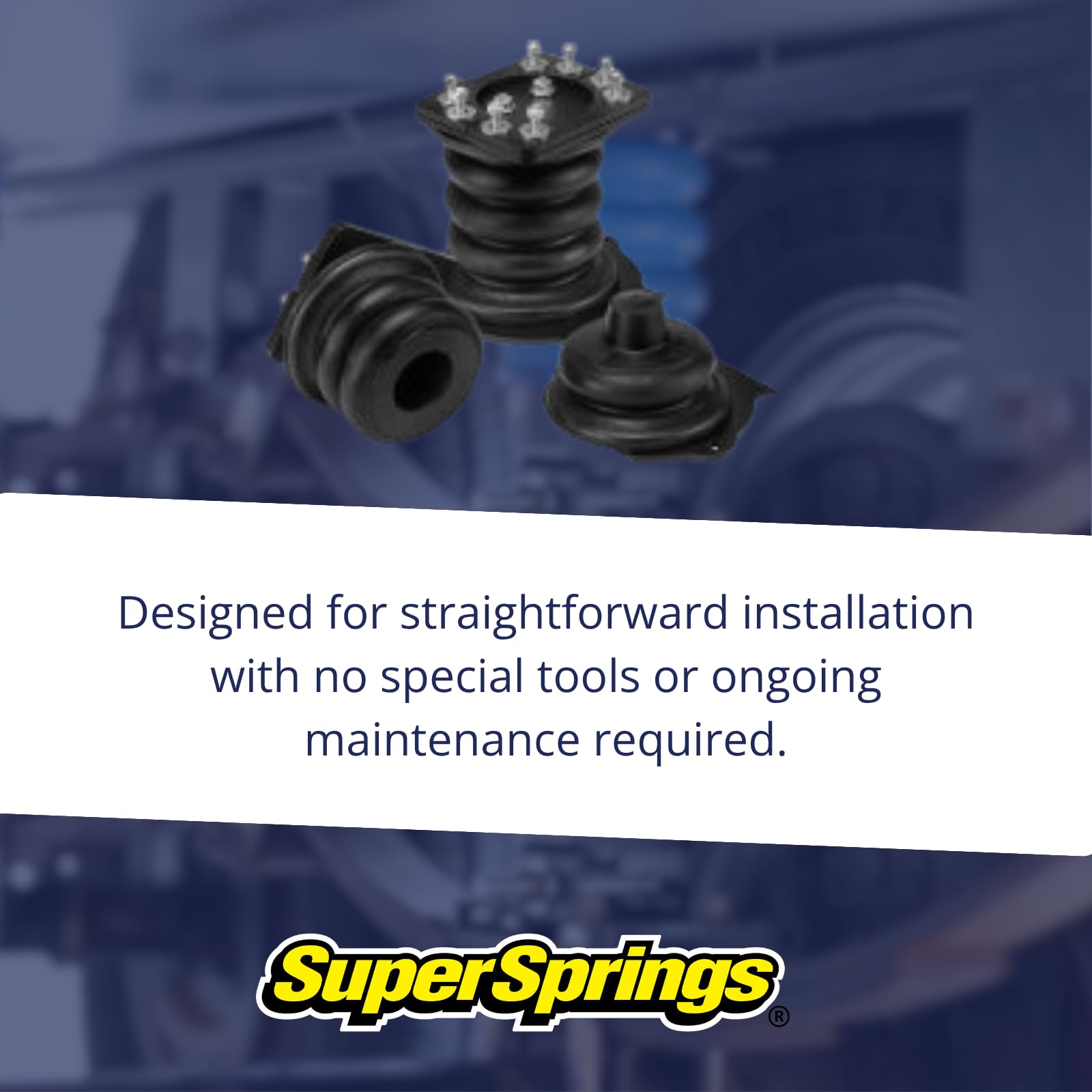 SumoSprings Rear for Chevrolet Silverado 2500|3500, GMC Sierra 2500|3500, Black | SuperSprings SSR-203-47-2