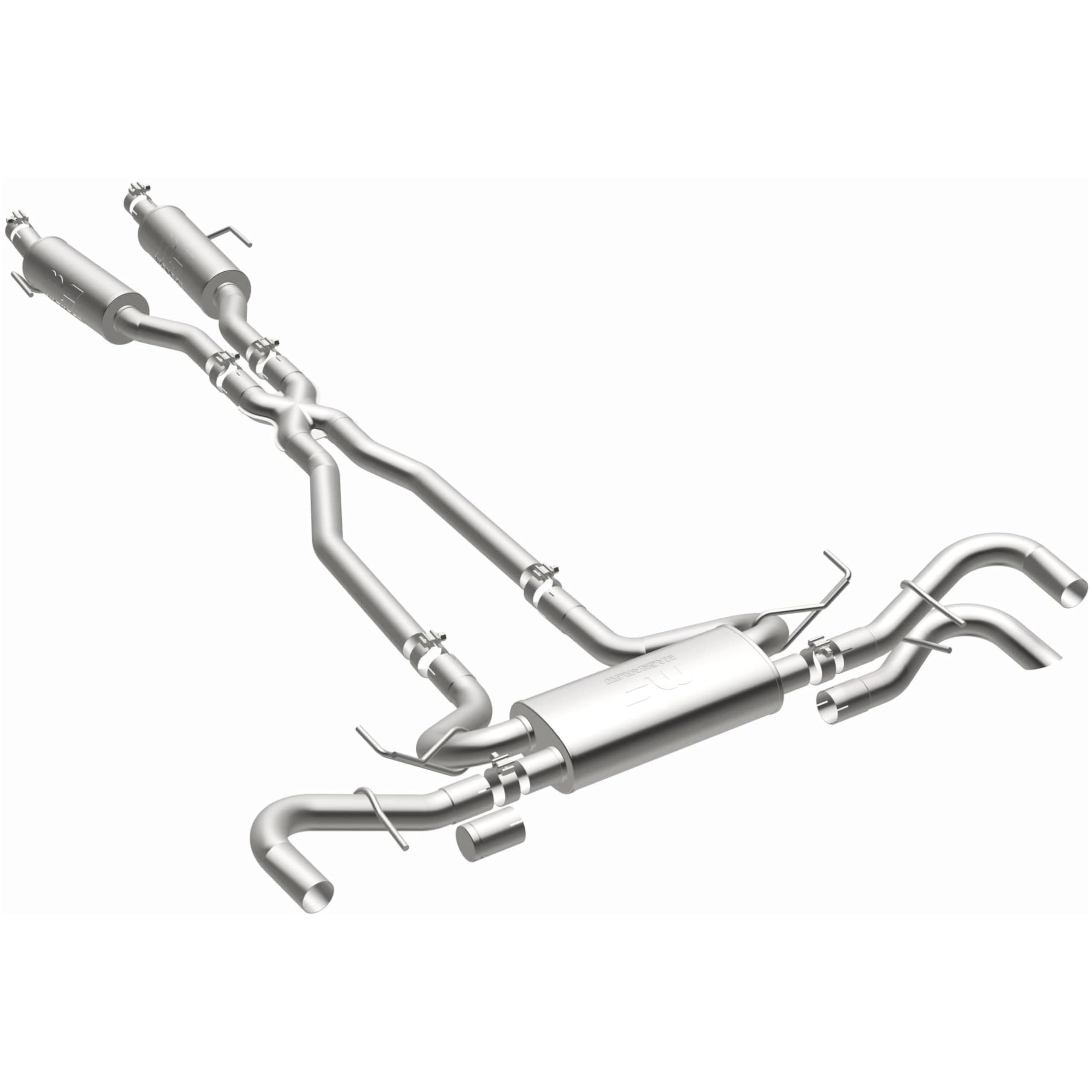 Performance MagnaFlow Exhaust System 19606: Cat-Back, NEO Series, Compatible with 2022-2024 Jeep Grand Cherokee, Dual Split Rear Exit Style