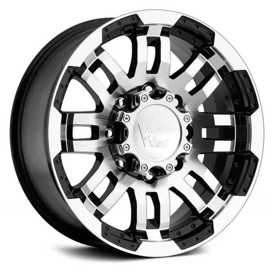 18" Inch VIS-VOR 5x5.5 Wheel Rim 375 18X8.5 +18 Black Machined