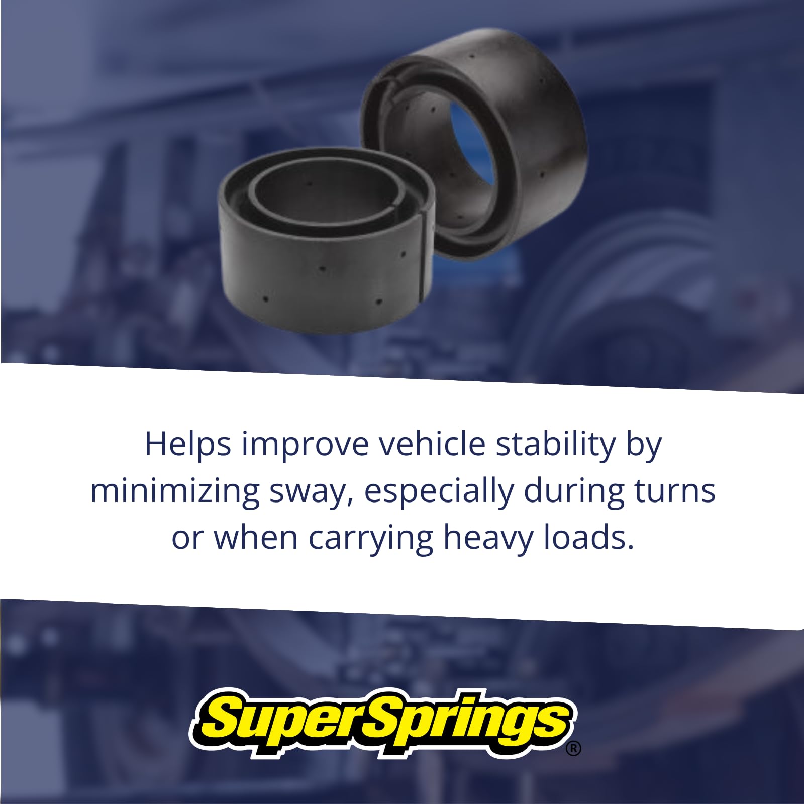CSS-1225 SuperSprings | Coil SumoSprings for various applications | 2.25 inch inner wall height, black