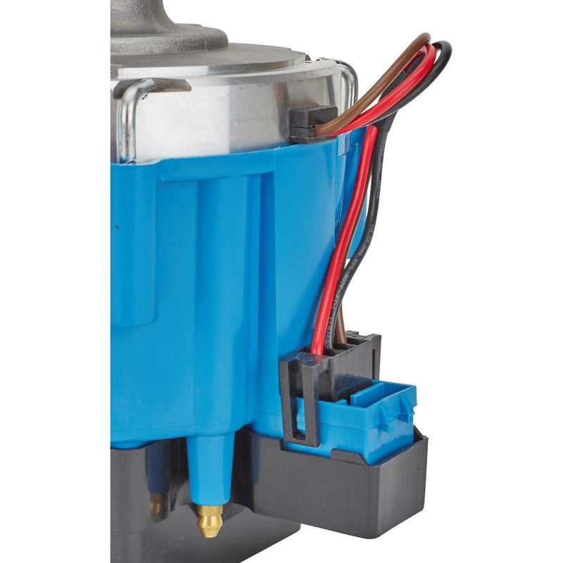 Flame-Thrower Blue Cap PerTronix Machined Housing Distributor HEI for Ford Small Block