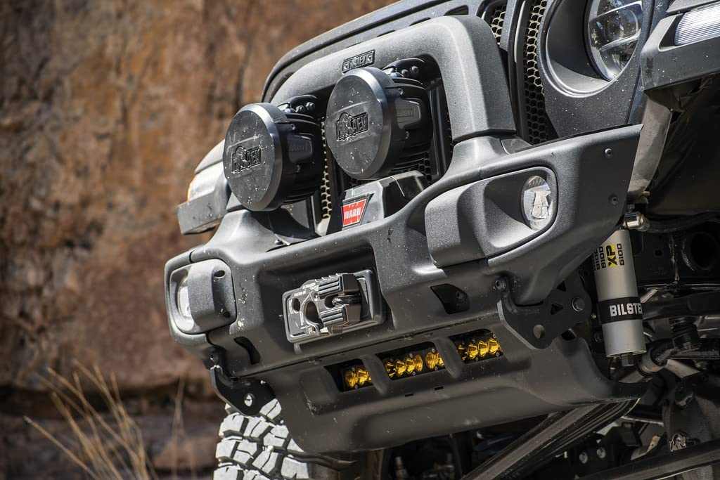 RX Front Bumper AEV for 2018-2026 JL Wrangler/JT Gladiator - High Clearance, Hot Stamped Boron Steel with Superior Winch Access and Visibility