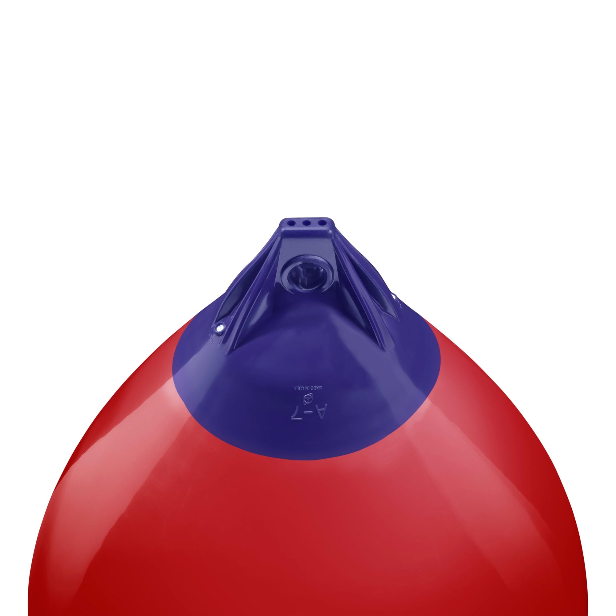 A-7 Polyform Standard Blue Ropehold Buoy - Classic Red
