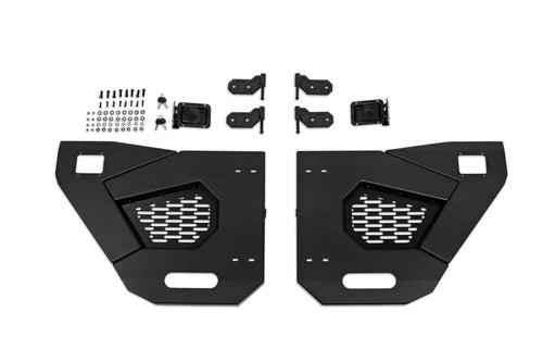 Half Doors DV8 Offroad for 2018-2025 Jeep Wrangler JL & Gladiator JT | Compatible with Molle Accessories | Secure Locking Handles | (Rear Set)
