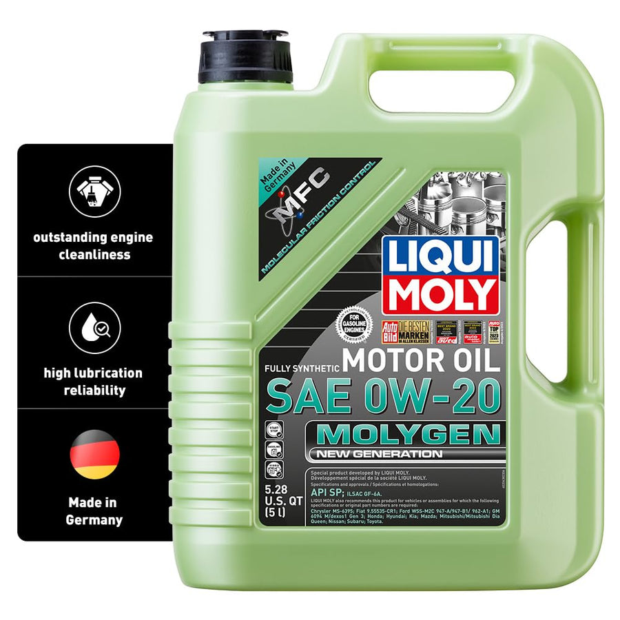 Molygen New Generation Liqui Moly SAE 0W-20 | 5 Liter | Fully synthetic engine oil | SKU: 20438