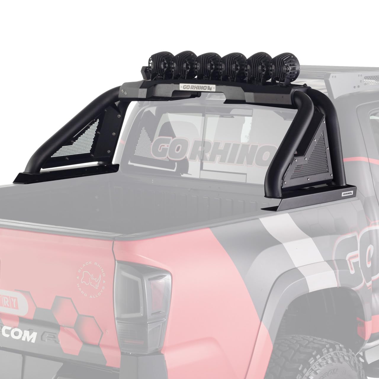 Sport Bar 2.0 Go Rhino w/Power Actuated Retractable Light Mount | Stainless Steel, Polished | 918600PS | Fits 2020-2024 Ram 1500, Silverado & Sierra 2500, 3500 (See Description)
