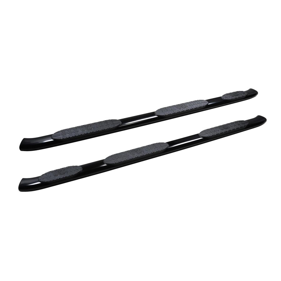 Westin PRO TRAXX 5 Oval Wheel to Wheel Nerf Bars fits 2019-2025 Ram 1500 Crew Cab 5'7" Bed (Exc 1500 Classic) Black Pair