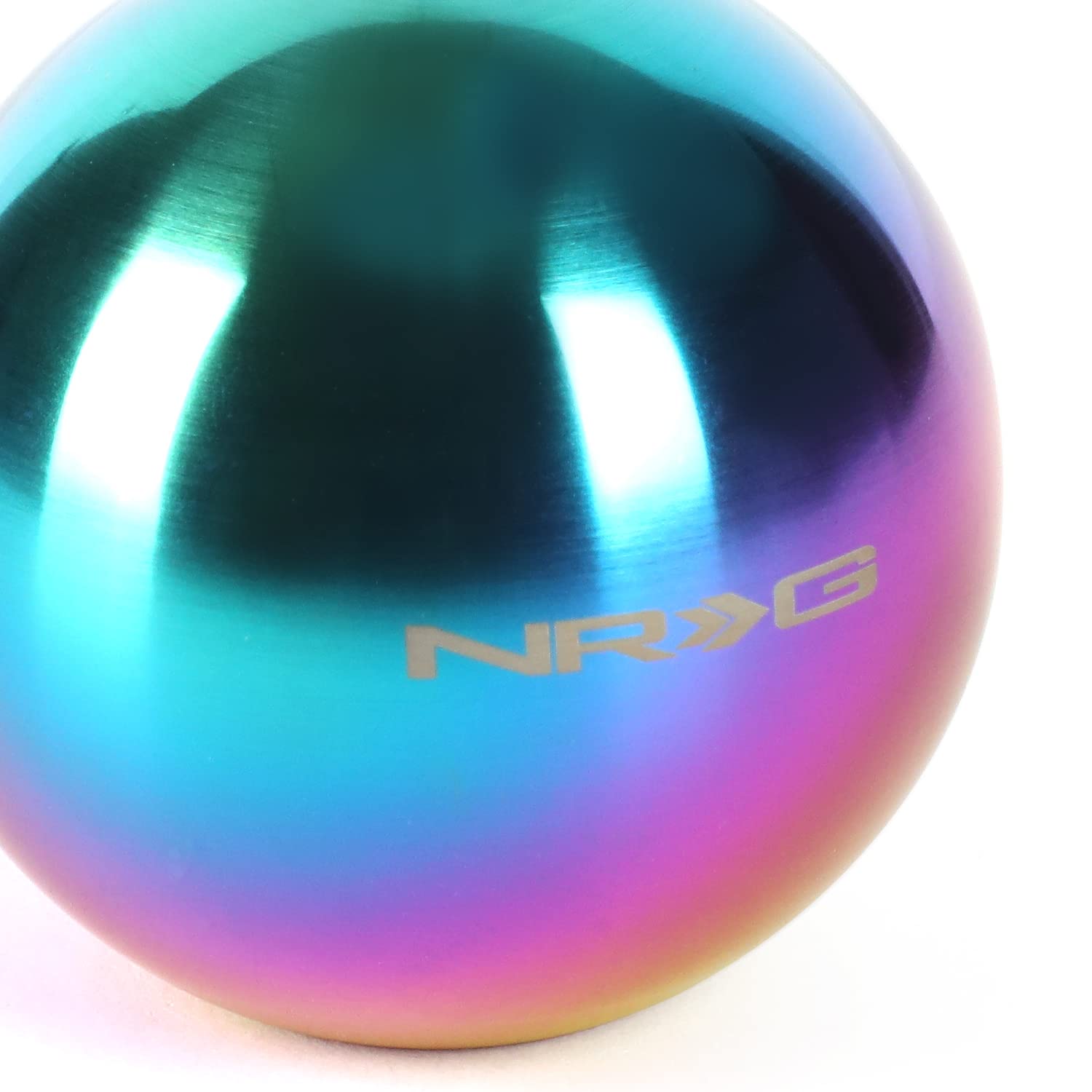NRG Innovations Shift Knob NRG-SK-350MC Round Ball Style Lever Stick Shifter Handle Billet Metal Anodized for M10 X 1.25, M10 X 1.5, M12 X 1.25, M12 X 1.5 Thread Pattern Shifter