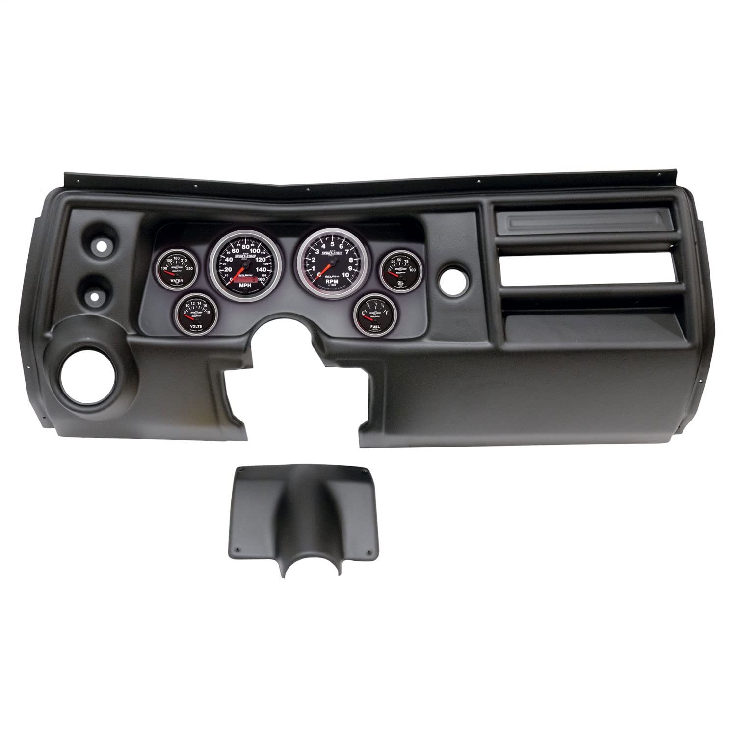 AutoMeter Dash Kit Direct Fit, (3 3/8" X2, 2 1/16" X4), Chevy Chevelle Vent 68, Sport-Comp Ii (2902-12)