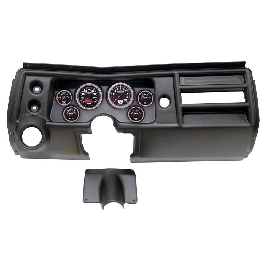 AutoMeter Dash Kit Direct Fit, (3 3/8" X2, 2 1/16" X4), Chevy Chevelle Vent 68, Sport-Comp Ii (2902-12)