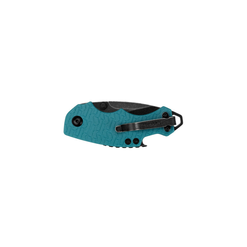 Kershaw Teal Shuffle Multifunction Folding Pocket Knife (8700TEALBW), 2.4 In. 8Cr13MoV Black Oxide Steel Blade with Blackwash Finish, Includes Thumbstud and Reversible Pocketclip; 2.8 oz.