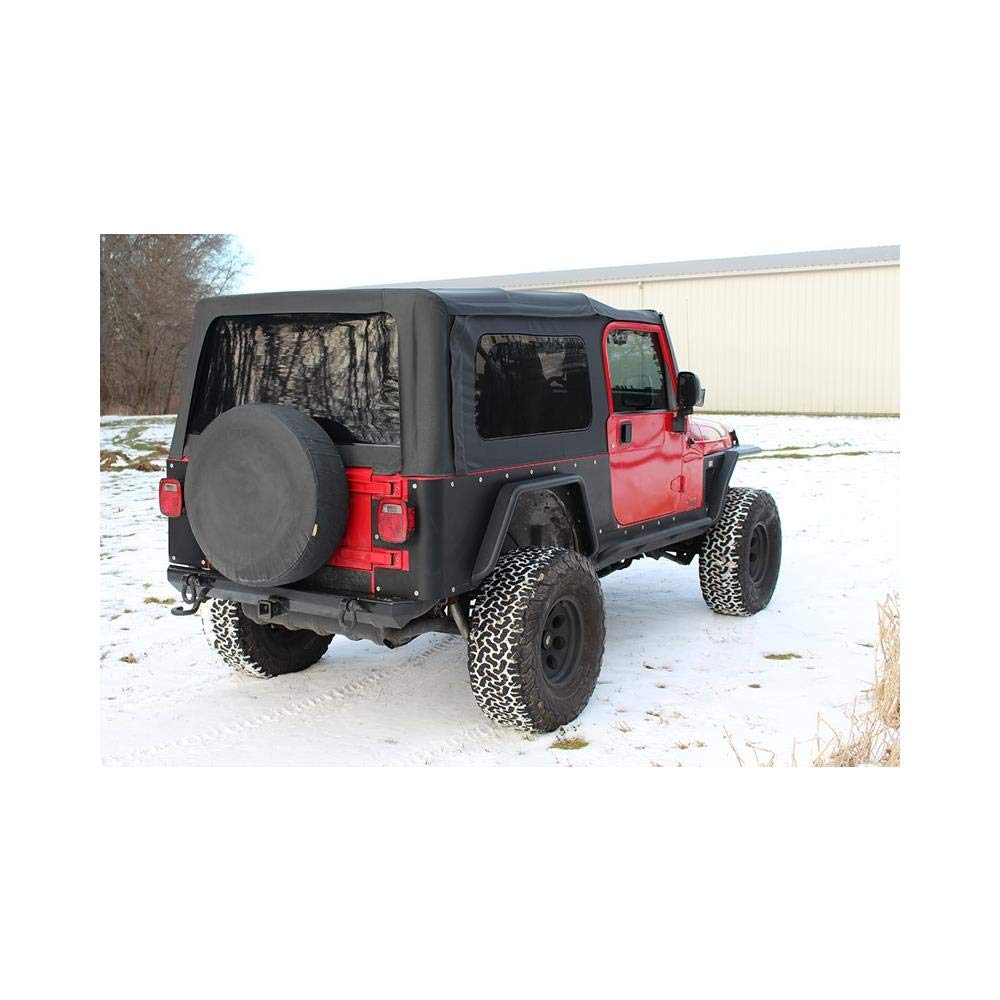 Fishbone Offroad KENFB23029 Fendor Flares Front and Rear Fits Jeep Wrangler, Black