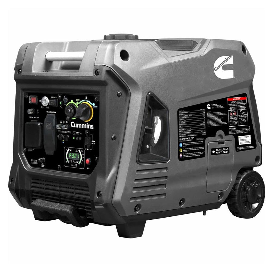 Onan Cummins P4500iDF Dual Fuel Inverter Generator – 4500W Gas/4050W Propane, Remote Start, Ultra-Quiet 52 dBA, RV Ready, LED Display, 15-Hr Run Time